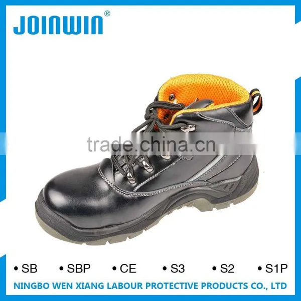 Anti-Puncture PU Injection Anti Static Suede Leather Safety Shoes