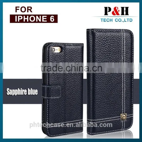 Factory Wholesale Direct Genuine Leather Case for Iphone 6 Leather Case for Iphone 6 Wallet Case photo-5