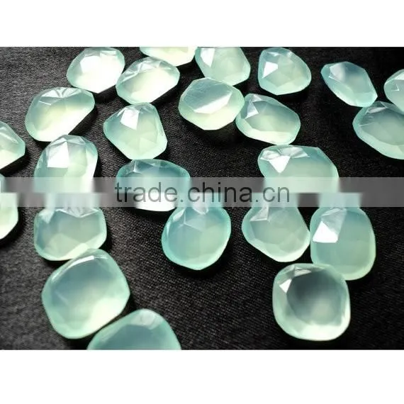 Best Quality Aqua Chalcedony Mix Shape Loose Cut Gemstone photo-4