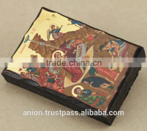 Orthodox Greek & Russian Small Wooden Icon photo-4