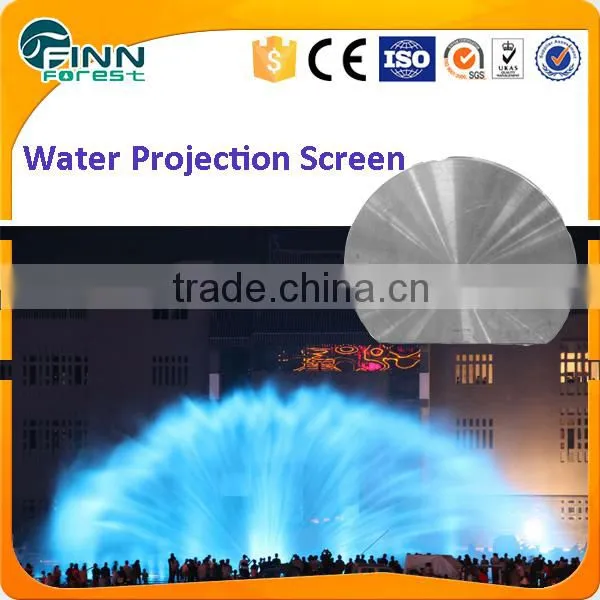 Customize Lake Floating Water Projection Screen Fountain With Colorful Underwater Light
