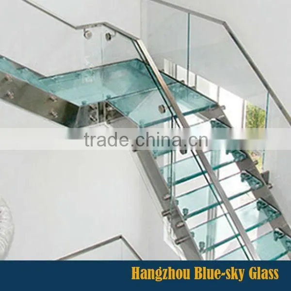 Decorative Laminated Glass Stair With Competitve Price