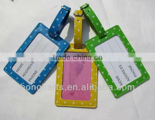 JLT002 PVC Leather Luggage Tag