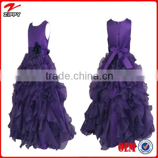 Girl Dresses Flower Girl Dress Purple Ball Gown Dress for Girls Dress New Model Girl Dress