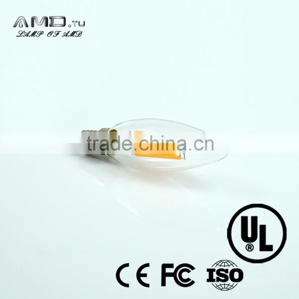 C35 Candle Led Filament Bulb Vintage Decorative 4W E14 Dimmable Led Lamp photo-3