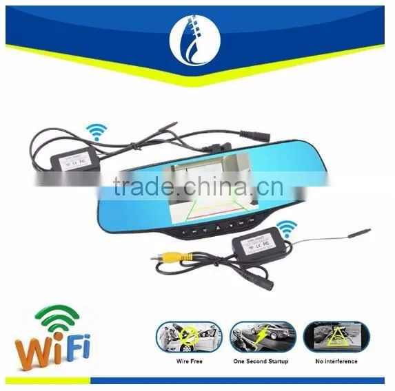 HD 1080P 4.3 Inch LCD Screen Car Rearview Cam Vehicle DVR Separate Camera Support Motion Detection/G-Sensor/Emergency Recording photo-2