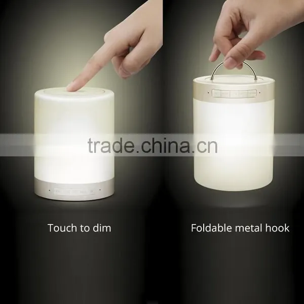 Touch Dimmable RGB Night Lamp Wireless Portable Bluetooth Speaker TF AUX Input photo-4