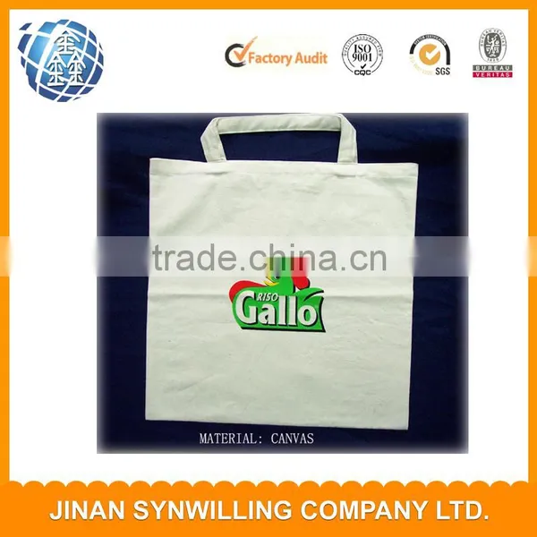 Reusable Tote Bag Environmental Protection Bag White Fabric Bag Canvas photo-3