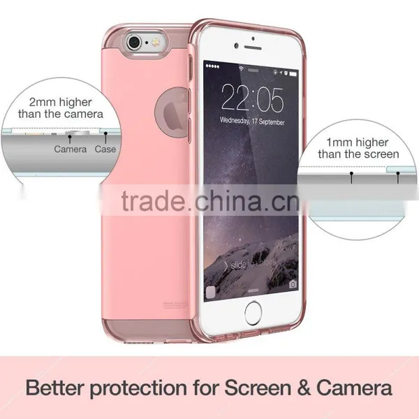 C&T Dual Layer Plastic Back Cover Soft TPU Bumper Mobile Phone Case For IPhone 6s Quality Choice Most Popular photo-5