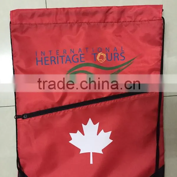 Nylon Backpack Bag Customized Colorful Drawstring Bag Strong Shopping Bag
