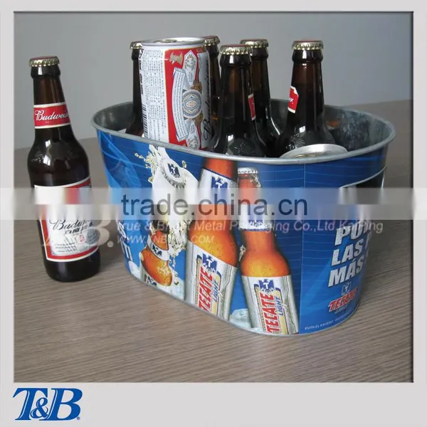 Galvanized Beer Cooler Ice Bucket photo-6