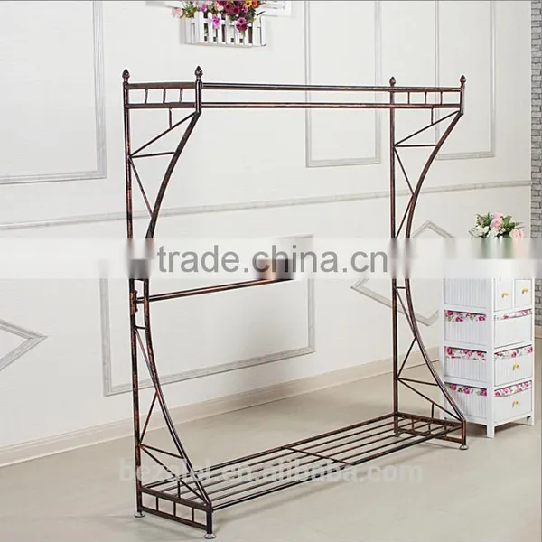 Single Side Metal Cloth Display Rack And Handbag Display Shelf Stand photo-2