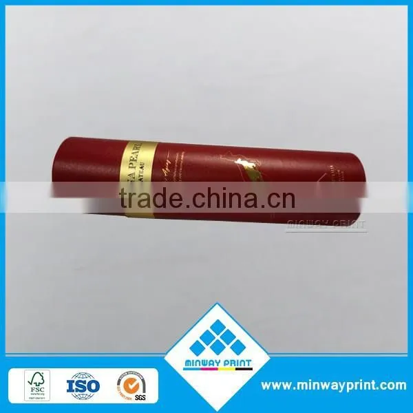 Gold Hot Stamping Paper Tube With Custom Company Logo Printing Paper Tube Packaging Box photo-3