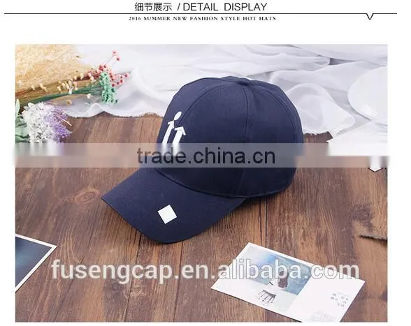 6 Panel Cotton Flat Embroiderd Baseball Cap photo-5
