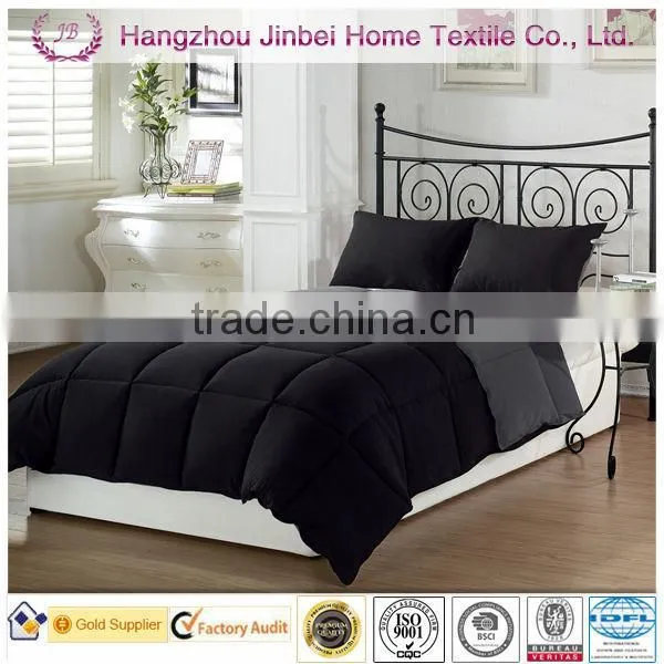 Black-Grey Down Down Alternative Quilt/Microfiber Comforter/polyester Duvet