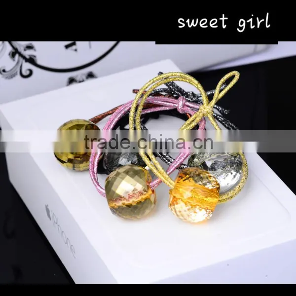 Woman Elastic Hair Ring, Hair Rope,heaid Bands for DIY Hair Accessories F57 photo-2