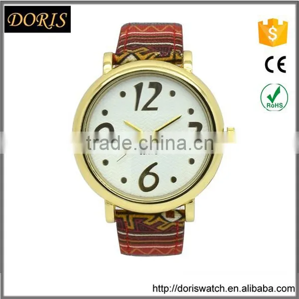 2016 Leather Band Japan Movement Wan Hand Watch photo-5