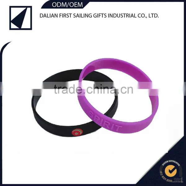 Hot Selling Round Silicone Bracelet Wristband Arm Cuff Bracelet Bangle,silicon Hand Ring Football Wristband Bracelet Band Free photo-5