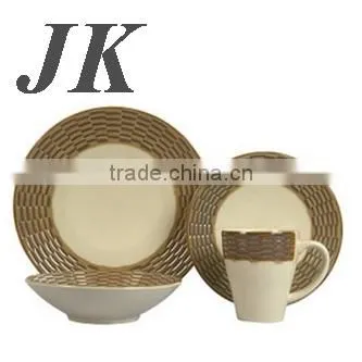 2014 New Style European Style Hand Painted Flatware Sets of 4 Pieces With Stripe