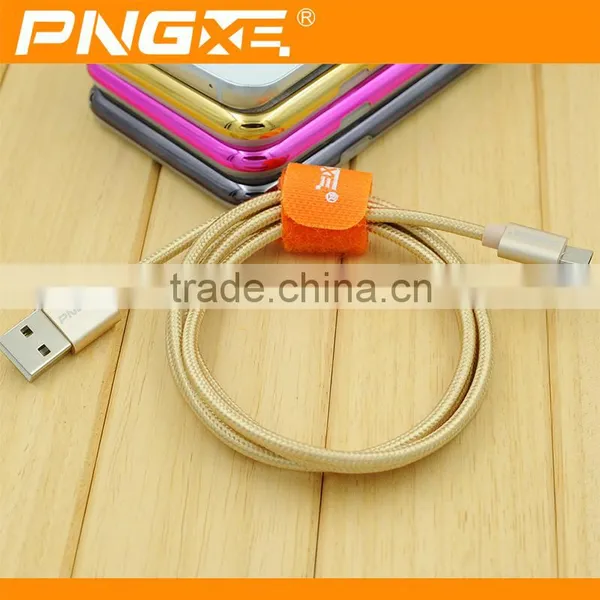 PNGXE High Quality Colorful Micro Braided Usb Cable Fast Charging Data Cable for Iphone Charger Cable Cable Cable Manufacturer photo-3