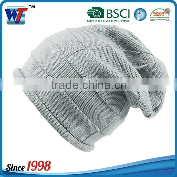 Fashion Custom Winter Cap CC Beanie Soft Acrylic Slouch Lady Knitted Hat photo-5