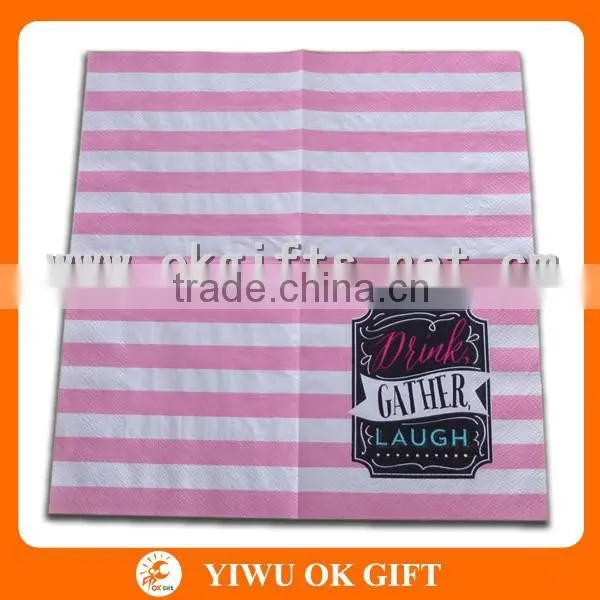 2015 Fashionable Bar Color Napkin, Party Supply photo-2