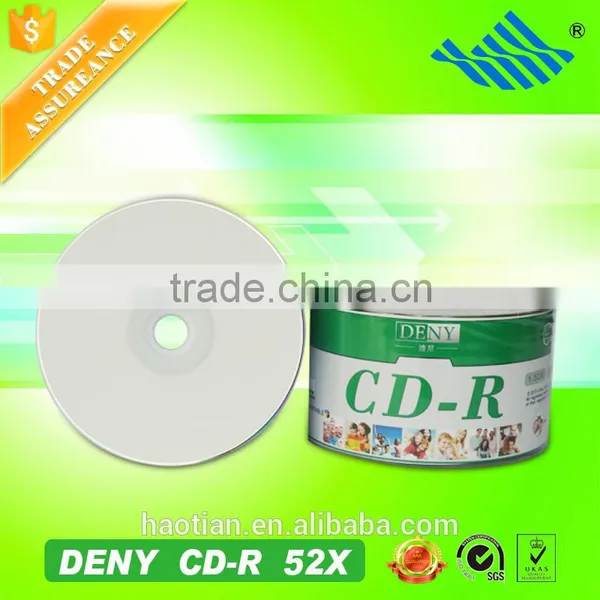 Top Quality 700mb 52x High Compaticity Empty cd White Printalbe
