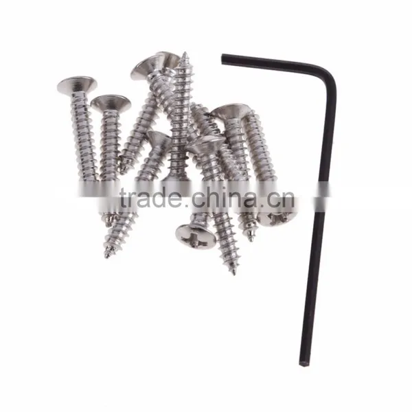 High Quality New 5 String Chrome Individual Bass Guitar Bridges w/ Screws photo-5