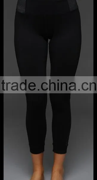 Kiteng 2016 New Design Yoga Pants Splice Clolor Panel on the Side of Waist Office In United States (USA)small Minimum photo-6