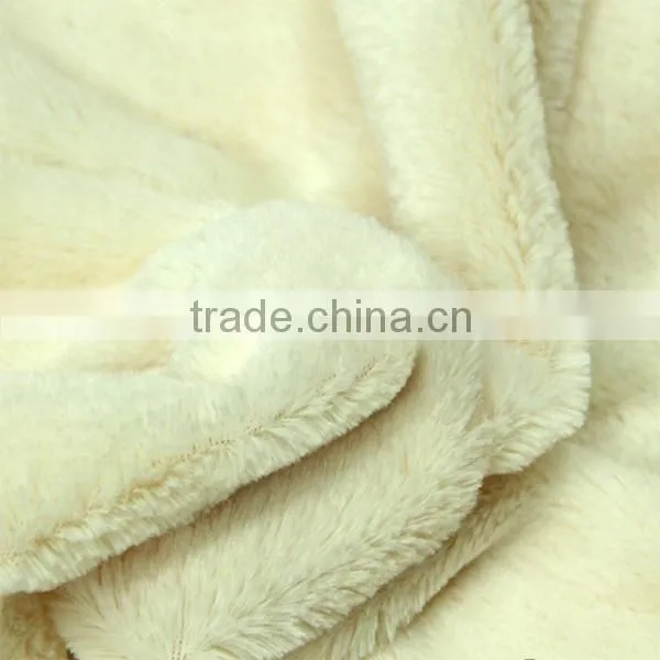 Low Price!100% Polyester Soft Velboa Plush Fabric for Upholstery for Car