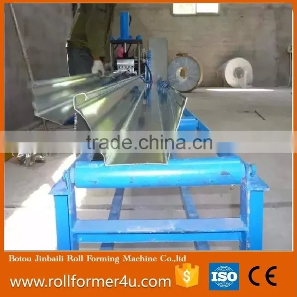 High Speed Automatic Hydraulic Galvanized Half Round Gutter Roll Forming Machine Half Round Water Steel Rain Gutter Roll Forming photo-3