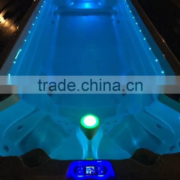 Usa Balboa System Acrylic Massage Jets Family Used Swim Spa photo-2