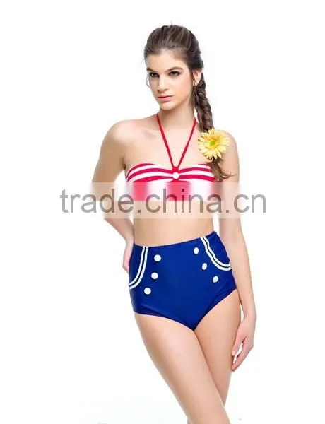 2016 Retro High Waist Bikini photo-2