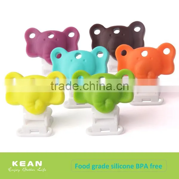 New Arrived Wood And Metal Pacifier Clip Baby Paicifer Holder Clip photo-4