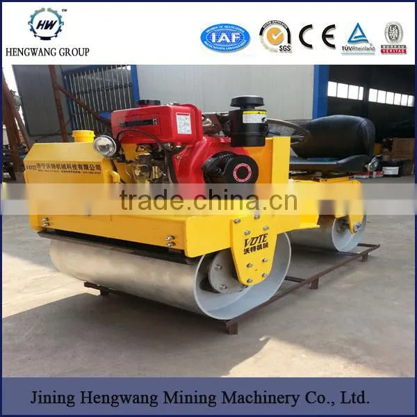Hot Selling Walk-behind Gasoline Mini Double Drum Road Roller photo-2