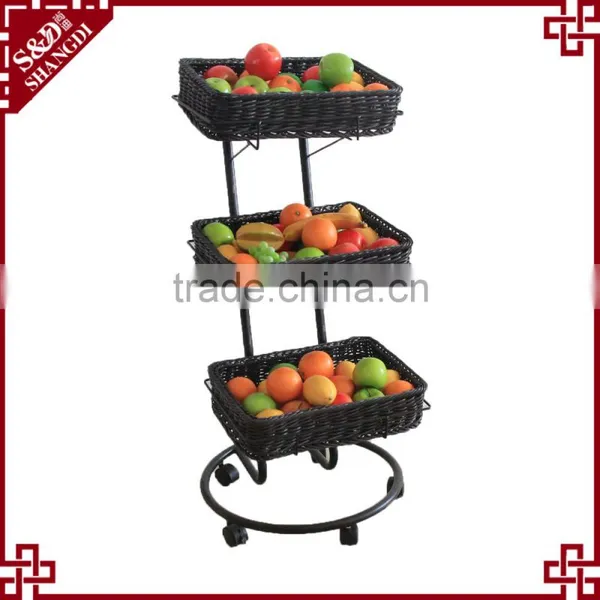 Rectangular PP Rattan Supermarket Display photo-2