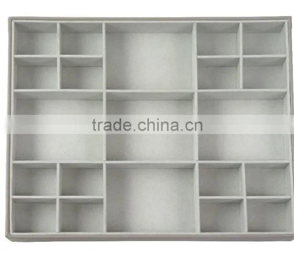 Faux Leather 21-division Drawer Tray, Accessory Show Box photo-2