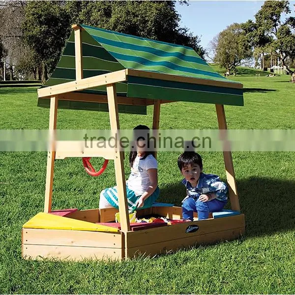 Wooden Sandpit Sand Box With Canopy photo-5