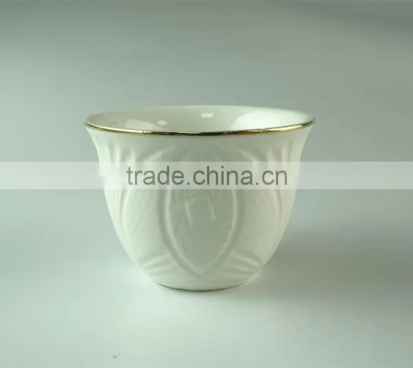 Wholesale White Ceramic Tea Cup Sets, 6 Pcs/set,with Color Box Paking. photo-2