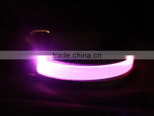 2X Pink LED Safety Reflective Strap Night Outdoor Running Sport Cycling Armband photo-2