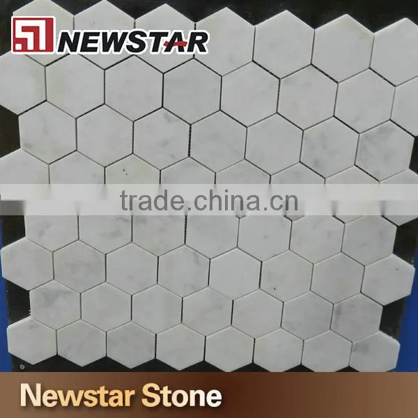 Newstar Bathroom Wall Mosaic Natural Stone Marble Mosaic Tile photo-2