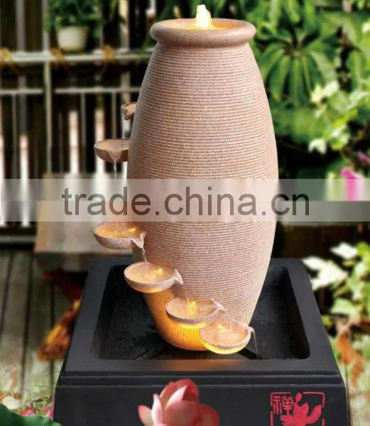 Resin Water Decoration,resin Water Fountain With Led Light photo-2