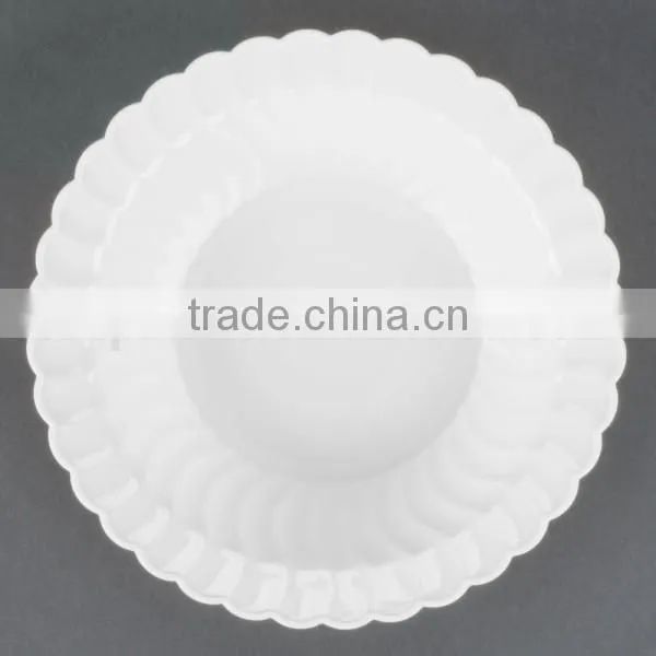12 oz Plastic White Round Scalloped Dessert Bowl for Sale,OEM Plastic Soup Salad Scalloped White Bowl 12 oz photo-3