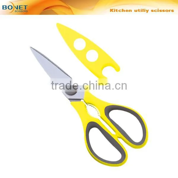 S52002N LFGB Certificated 8-1/4" Magnetic Cover Various Color Kitchen Scissors photo-5