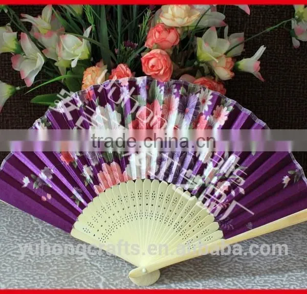 Chinese Bamboo Fabric Crafts Fan photo-2