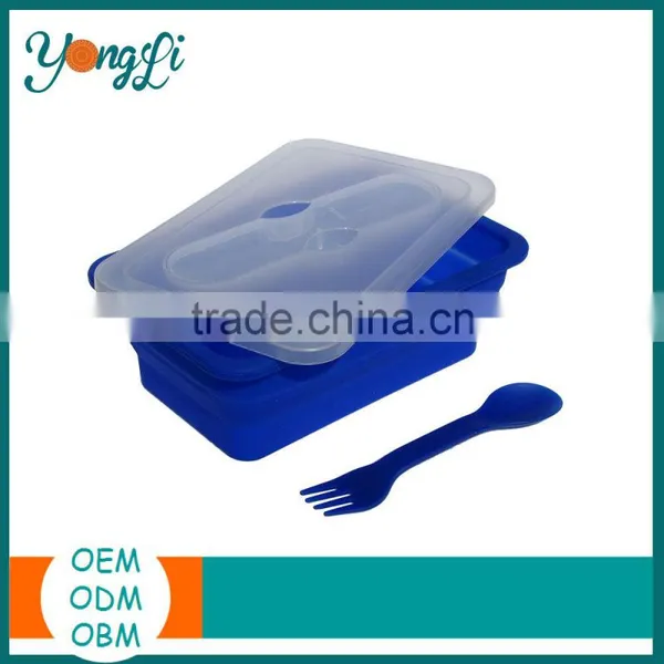 Make Of 100% Silicone Food Packaging Lunch Box photo-2