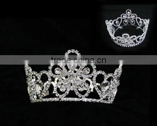 Halo H172-180 Beautiful Rhinestone Pageant Crown photo-2