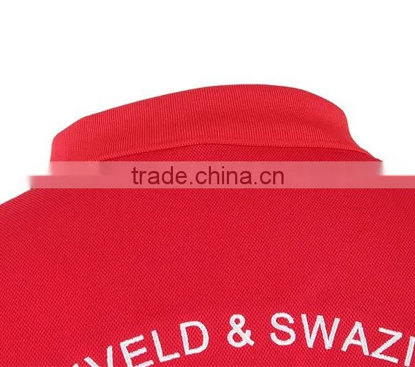 High Quality Men's Cool Customized Designs and Brands Factory Plain Dyed Red Polo Shirt photo-5
