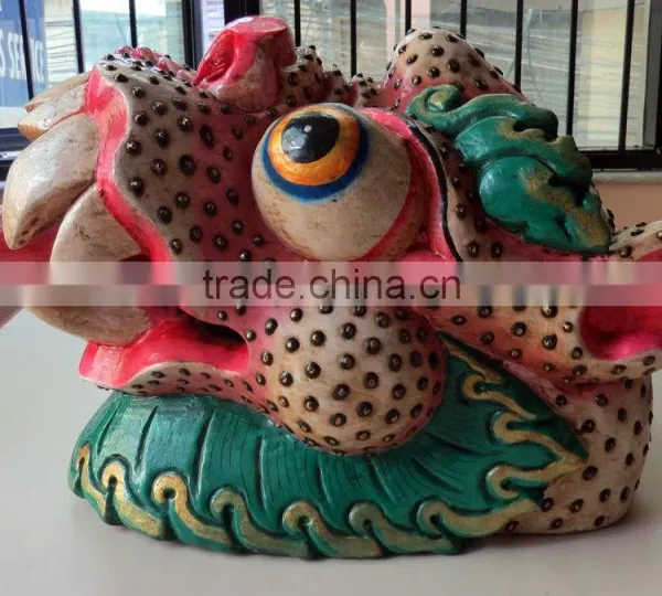 Dragon Mask Wall Hanging Decor Handmade in Nepal photo-3
