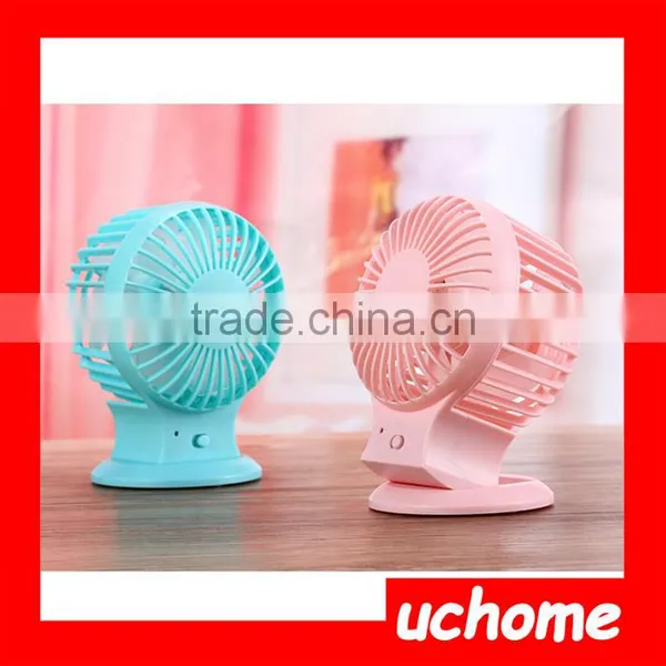 UCHOME Rechargeable Small Electric Plastic Fashion Usb Mini Fan photo-3